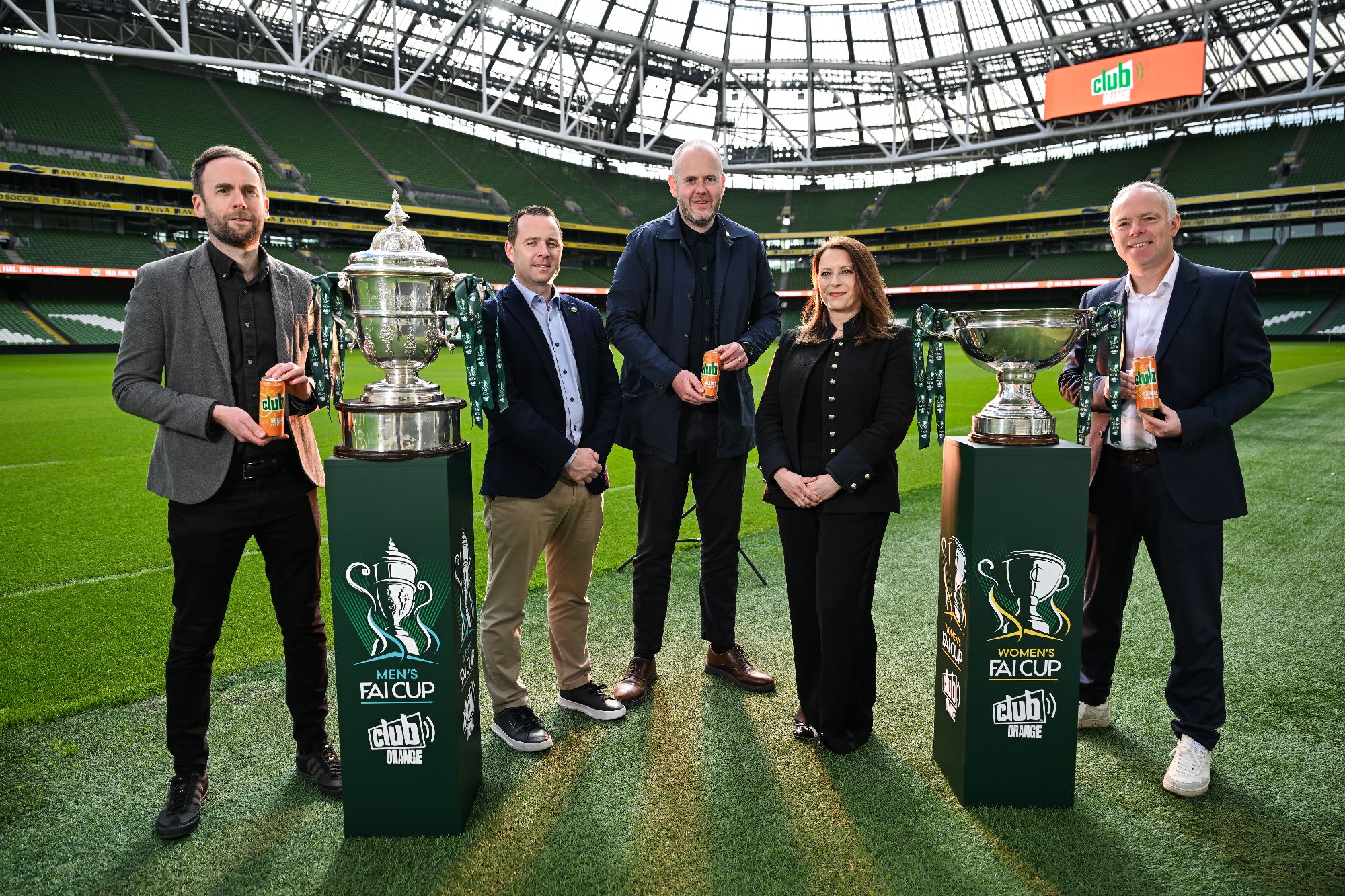 Club Soft Drinks announced as new title partner of Men’s and Women’s FAI Cups in four-year agreement