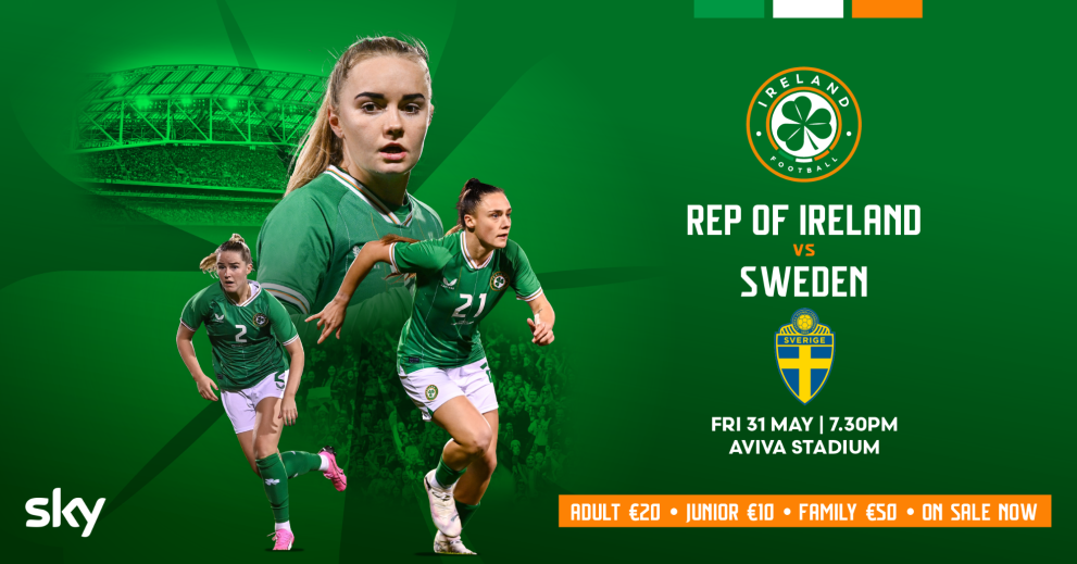 Football Association of Ireland Tickets available for Ireland WNT v